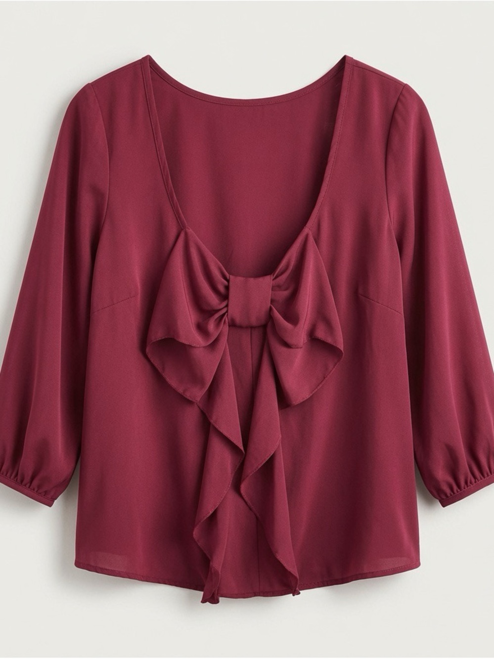 NECESSARY CLOTHING💗 chiffon bow blouse